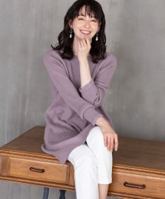 Tiaclasse L 【洗える】リラックス感のあるラグランスリーブニット