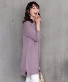 Tiaclasse L 【洗える】リラックス感のあるラグランスリーブニット