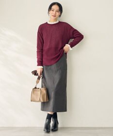 ANY L エニィファンクションハイネックブラウス