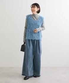 Green Parks フェザーヤーンニットベスト