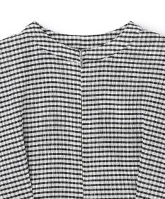 uncrave ギンガムチェック ジレブラウス