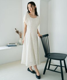 earth music&ecology パネル切り替えレースワンピース