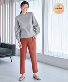 ANY 【ウエストゴム/リントラク加工/裏起毛/ストレッチ】シークレットウォーム　テーパードパンツ