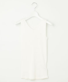 自由区 L 【洗える】リブタンクトップ