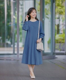 Tiaclasse 【GOLD LABEL・洗える】アシメプリーツポンチワンピース