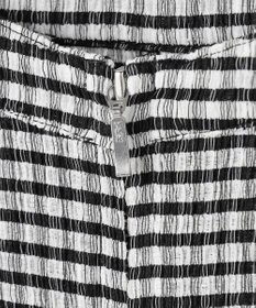 uncrave ギンガムチェック ジレブラウス