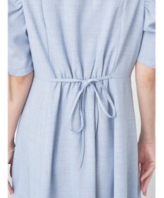 earth music&ecology 袖ドロストシャツワンピース