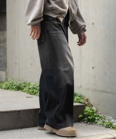 WEGO 【SMLサイズ展開】エクストラバギーデニムパンツ