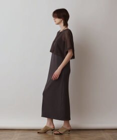 GRACE CONTINENTAL メッシュレイヤードワンピース