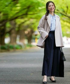 ANY SIS L 【2WAY】エレカジストレッチミドルトレンチ コート