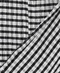 uncrave ギンガムチェック ジレブラウス