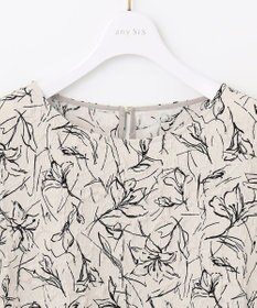 ANY SIS 【洗える】フラワーフクレジャガード ブラウス