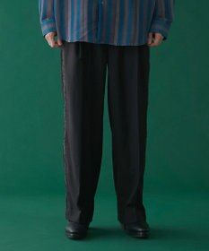 WEGO 刺繍ラインワイドスラックス