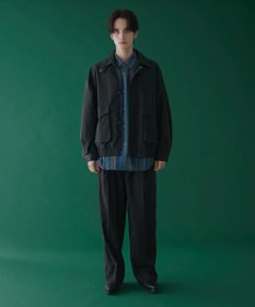 WEGO 刺繍ラインワイドスラックス