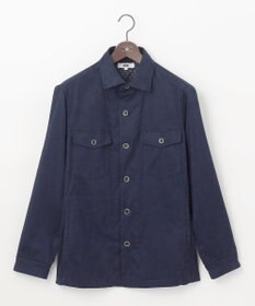 JOSEPH ABBOUD ナチュラルダイスウェード シャツアウター