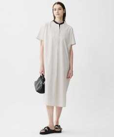 ICB L 【接触冷感・UVカット・洗える】RENUソフトタイプライター バンドカラーワンピース