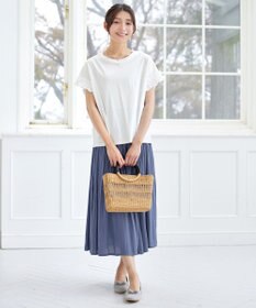 Tiaclasse ギャザースリーブカットソー