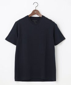 JOSEPH ABBOUD 【オーガニックコットン使用】JOE COTTONサッカーVネック Tシャツ