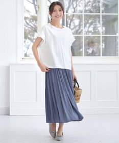 Tiaclasse ギャザースリーブカットソー
