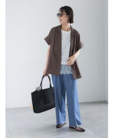 Te chichi 【接触冷感/マシンウォッシャブル】レースヘムTシャツ《2026 SUMMER LOOK item》