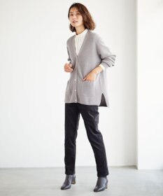 J.PRESS LADIES 【洗える】SEMI WORSTED カーディガン