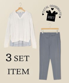 ONWARD Reuse Park 3セット商品/サイズM【J.PRESS】ニット春夏×カットソー春夏×パンツ春夏