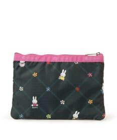 LeSportsac 3ZIP COSMETIC/ミッフィーオーチャードグリーン/ピンク