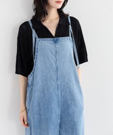 YECCA VECCA 綿麻デニムサロペット