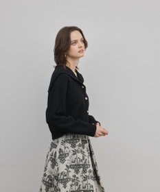 GRACE CONTINENTAL セーラーカラーニットトップ