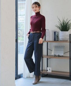 Tiaclasse L 【新色追加・洗える】リブタートルニット