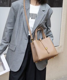 style code ［RICKERS/リッカーズ］ナチュラルレザーアオリハンドバッグ