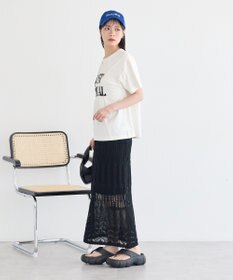 earth music&ecology シャーリングロゴTシャツ