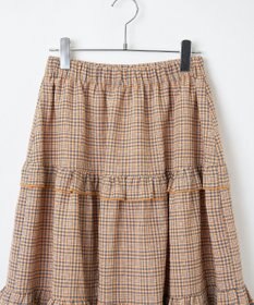 WEGO 【ウエストゴム】フリルティアードボリュームスカート