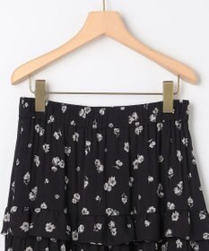 組曲 S 【加藤ローサさん着用 / レングス調整可能】ギャザーライトデシンティアード スカート