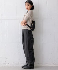 23区 S 【洗える】サステナブルウール 半袖 ニット