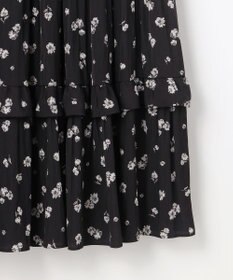 組曲 S 【加藤ローサさん着用 / レングス調整可能】ギャザーライトデシンティアード スカート