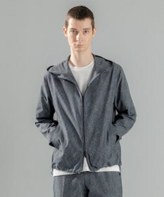 JOSEPH HOMME 新柄【洗える/ストレッチ/シワになりにくい】クールドッツストレッチ ジップアップフードブルゾン