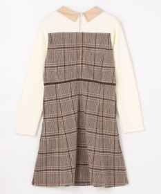 組曲 KIDS 【150-160㎝】レディチェック ワンピース