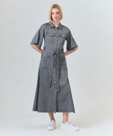 GRACE CONTINENTAL リネンデニムライクワンピース