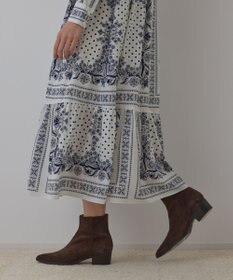 GRACE CONTINENTAL バンダナプリントシャツワンピース