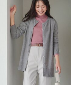 Tiaclasse L 【新色追加・洗える】リブタートルニット