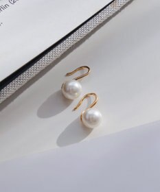 Tiaclasse 【金属アレルギー対応】フック型パールピアス