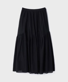 GRACE CONTINENTAL コットンシルクティアードスカート