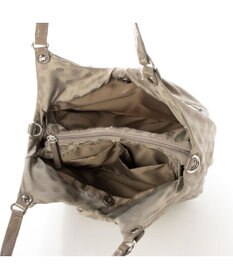 Y'SACCS ドット柄ジャガードエナメルアクセント2wayトート