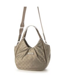 Y'SACCS ドット柄ジャガードエナメルアクセント2wayトート