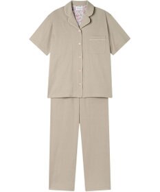 une nana cool 【綿100%】60/2 やわらか天竺 半袖開襟パジャマ MADE WITH LIBERTY FABRIC