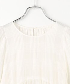 #Newans シアーチェックボリュームワンピース