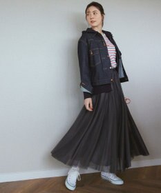 23区 L 【WEB限定/洗える】エアリーチュール スカート