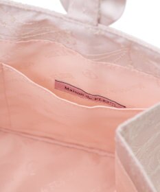 Maison de FLEUR レースフリルハンドルスクエアトートＳバッグ
