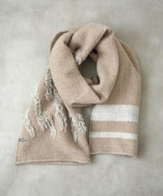 POLS ジャガード織 ウールカットジャガード　ストール